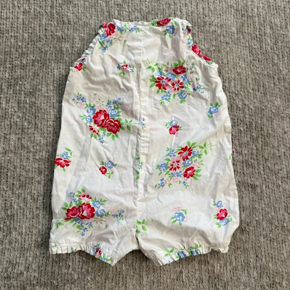 Baby Gap Floral Romper | Size 0–3 Months | Sleeveless‎ Ruffle Cotton